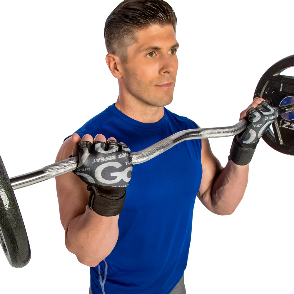 Premium Leather Elite Trainer Wrist Wrap Gloves - Image 3